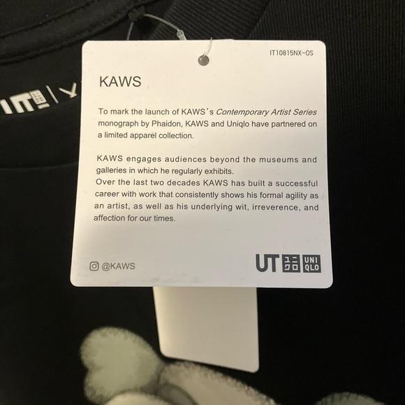 Kaws x uniqlo collab t shirt ut size xl - Picture 6 of 7